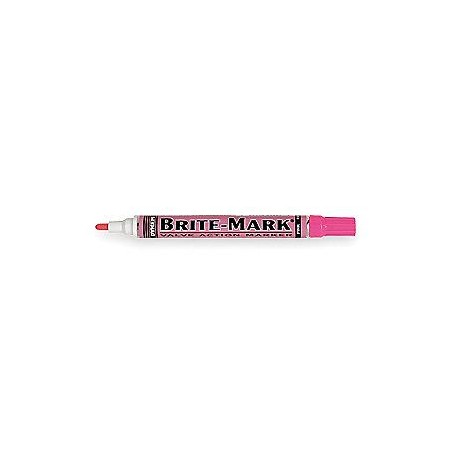 BRITE-MARK ROSA. Marcador de Tinta Permanente Mediano, DYKEM.